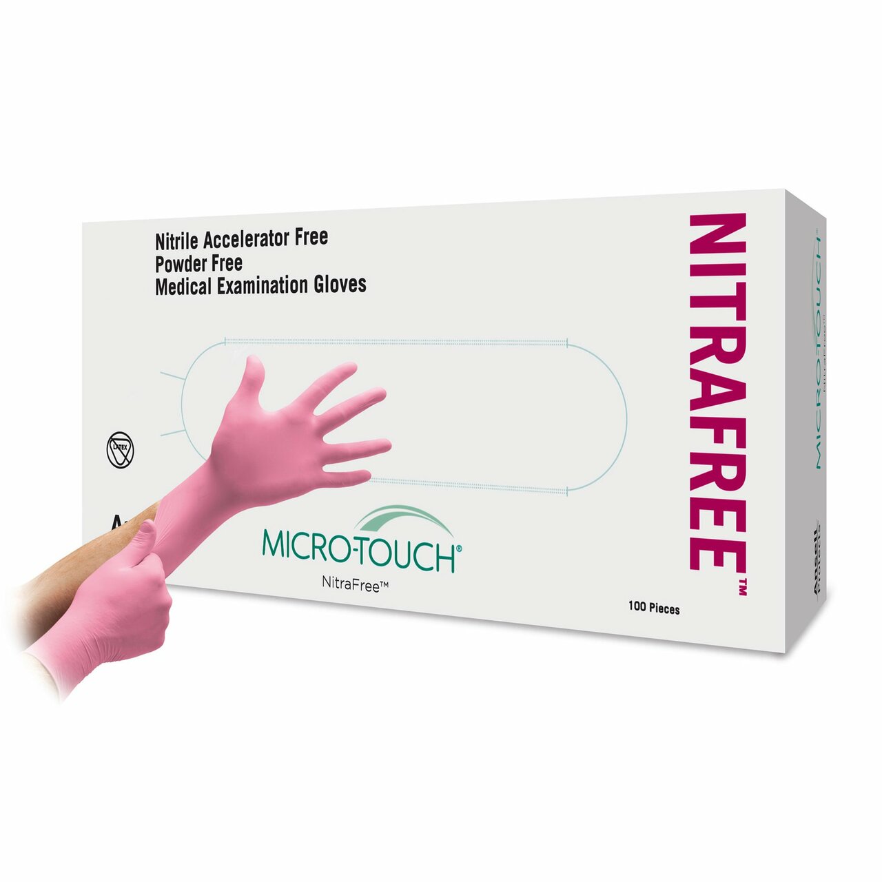 Exam glove - nitrile, Micro-Touch<sup>&reg;</sup> NitraFree&trade;