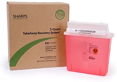 Sharps recovery system - 5.4 quart TakeAway - UPS
