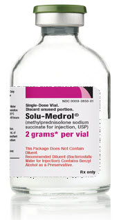 Solu-Medrol® Methylprednisolone Sodium Succinate 2 Gram Injection Vial 30.6 mL