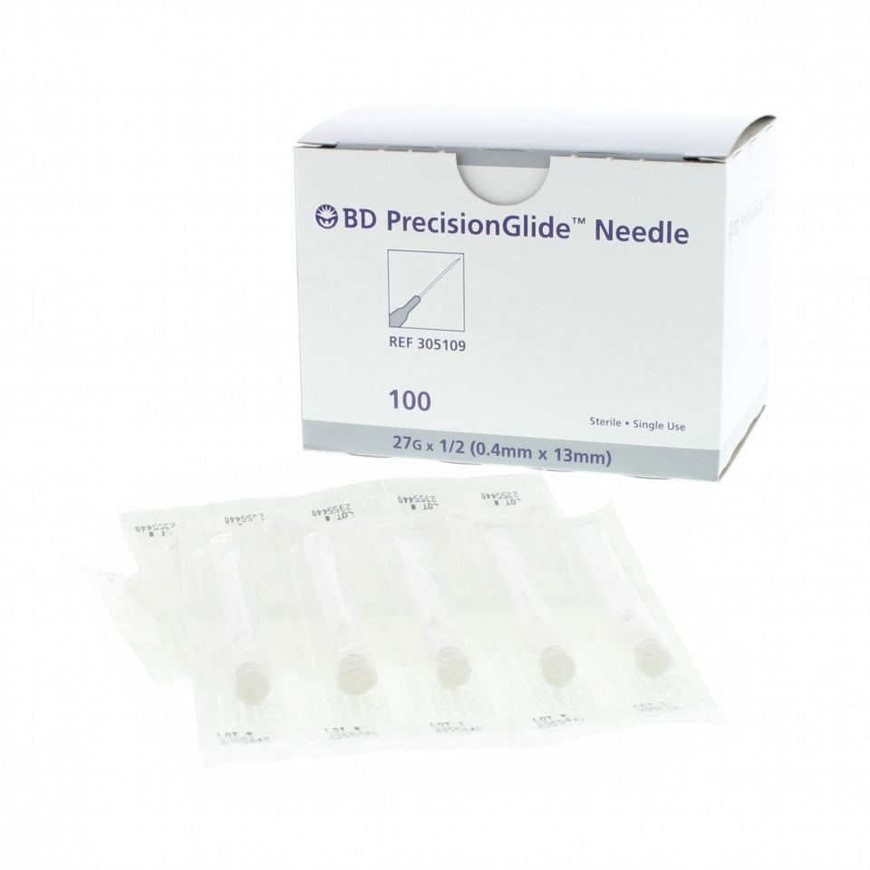 Hypodermic Needle - PrecisionGlide™ NonSafety Needle, 27 Gauge 1/2 Inch Length