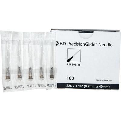 Hypodermic Needle - PrecisionGlide™ NonSafety Needle, 22 Gauge 1-1/2 Inch Length
