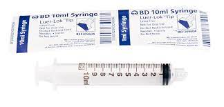 General Purpose Syringe BD Luer-Lok™ 10 mL Individual Pack Luer Lock Tip Without Safety