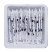 BD PrecisionGlide<sup>&trade;</sup> Allergy Syringe - Allergy Tray with Permanently Attached Needle