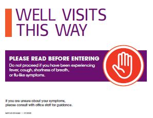 General Clinic Guidebook: Well Visit Sign 1