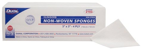 Non-Woven Sponges, Non-Sterile