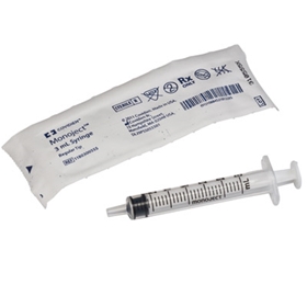 General Purpose Syringe - Monoject™ 3 mL Blister Pack with Luer Lock Tip Without Safety