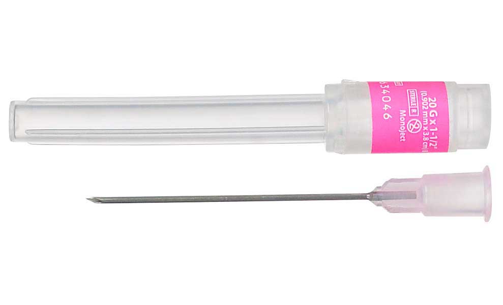 Hypodermic Needle - Monoject™ SoftPack NonSafety Needle, 20 Gauge x 1-1/2 Inch Length