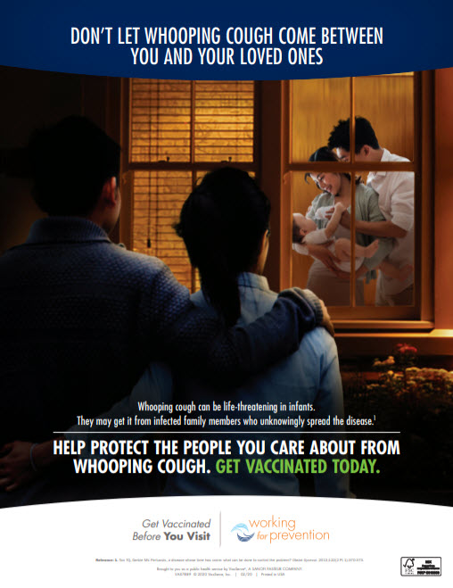 Working for Prevention Pertussis Poster 1