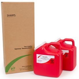 Sharps container mail back system - 2 gallon